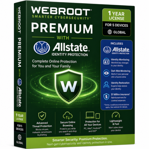 Webroot Premium with Allstate Identity Protection
